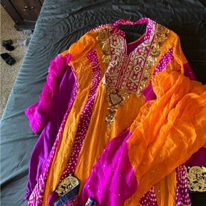 Pakistani Dress with pant and dupatta